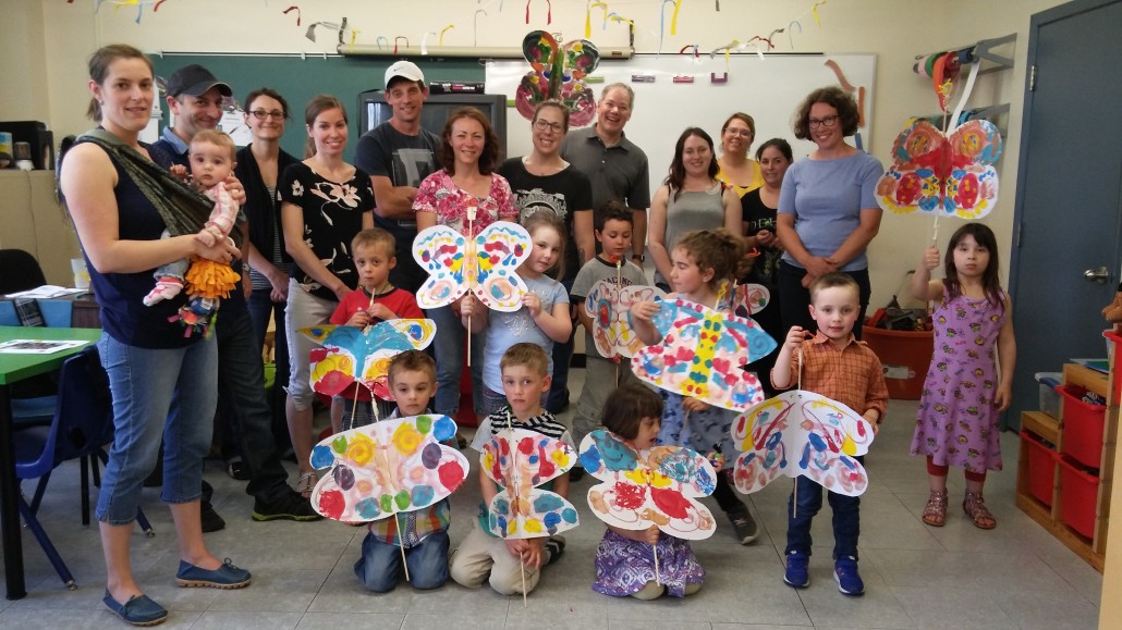 L’envol des papillons vers la maternelle à l’école Saint-Bernard