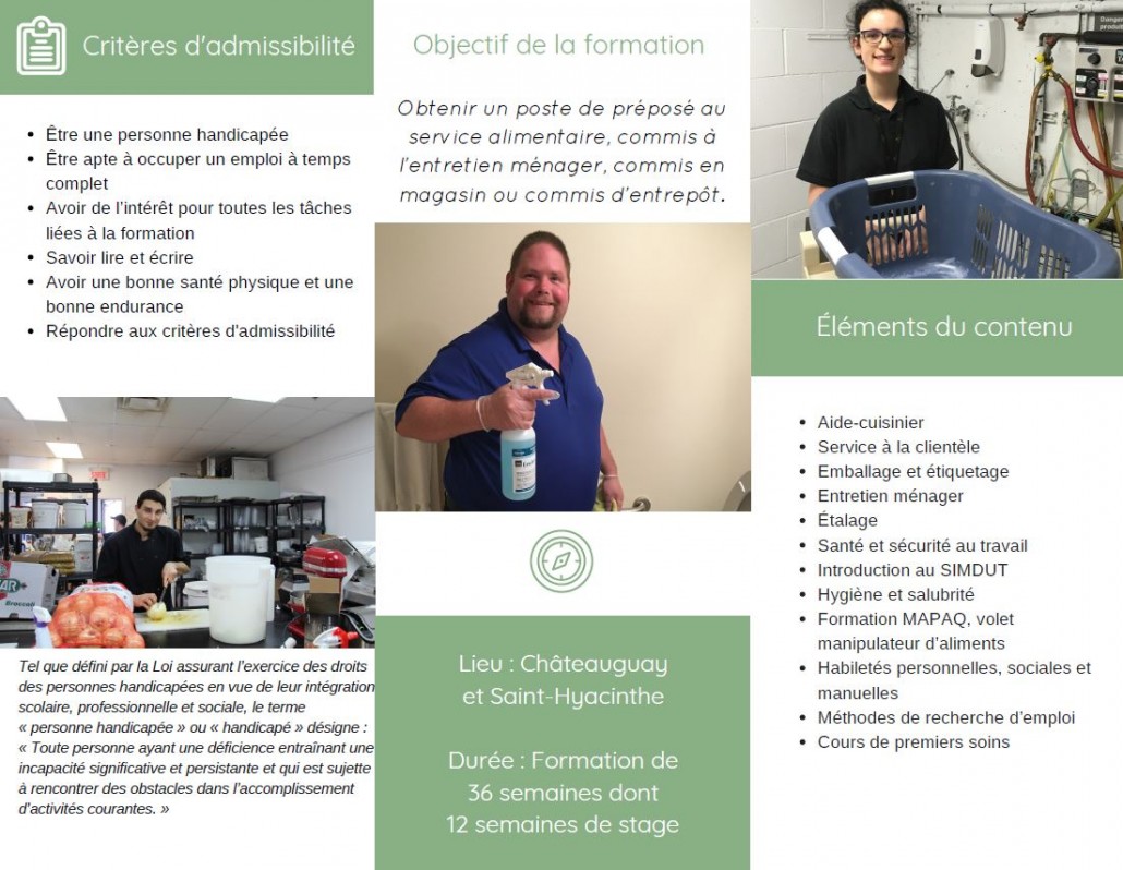 Photo du dépliant préposé au service à la clientèle 03