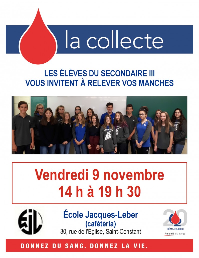 Affiche collecte de sang J-Leber 2018-11-09