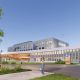 Perspective extérieure du projet de construction avec agrandissement de l'école secondaire Pierre-Bédard
