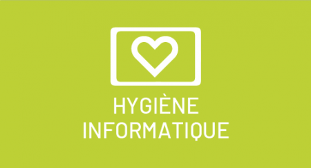 Un coeur dan un écran. Hygiène informatique