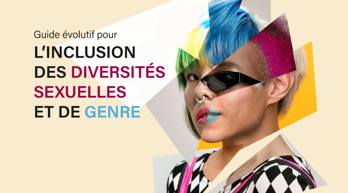 Image de la couverture du Guide évolutif pour l'inclusion des diversités sexuelles et de genre